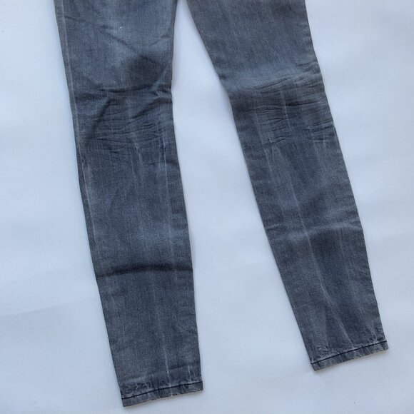 Guess Mid Rise Power Curvy Skinny Jeans In Create Wash Size 24 - Picture 7 of 11
